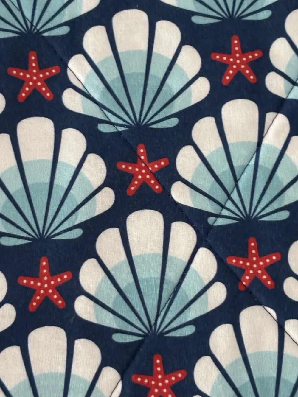 Reversible Navy Coastal Table Runner 11x40